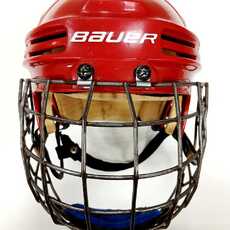 Шлем с маской BAUER BHH 4500 M RED - Интернет-магазин Б/У хоккейной экипировки T-HOCKEY