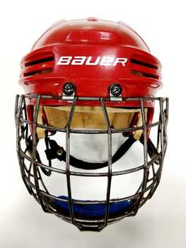Шлем с маской BAUER BHH 4500 M RED - Интернет-магазин Б/У хоккейной экипировки T-HOCKEY